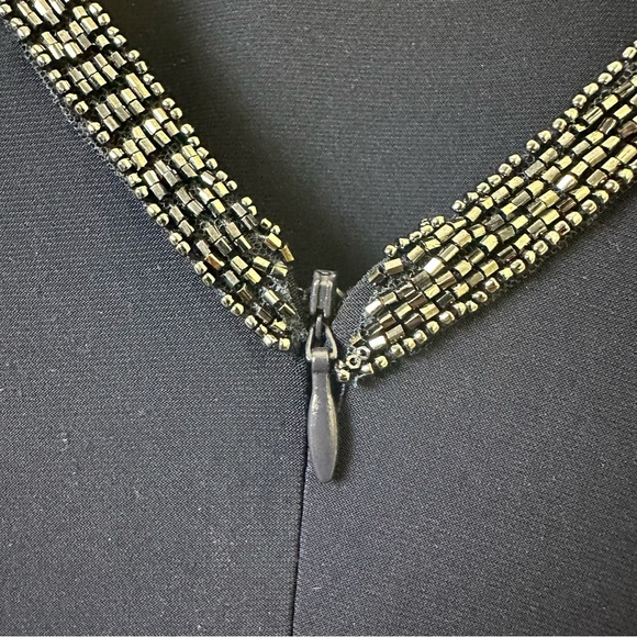 Ralph Lauren Embellished Evening Gown Navy Dress SZ 4 - Picture 9 of 14